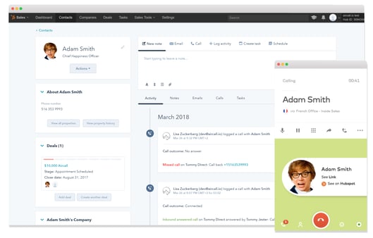 AirCall integrato in HubSpot