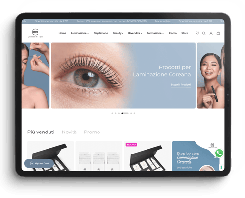 Tablet mouckp di e-commerce beauty Tablet mouckp di e-commerce beauty