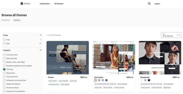 Shopfiy themes