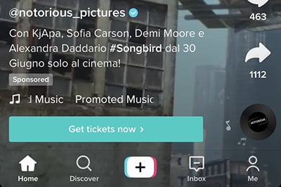 ad notorious pictures su tiktok