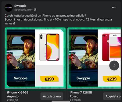ad swappie su facebook