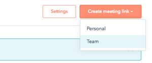 Team Meetings link hubspot
