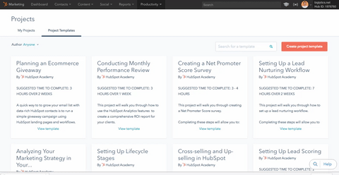 HupSpot-Projects-Templates