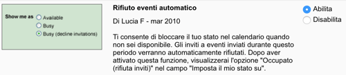 google calendar trucchi: blocchi temporali