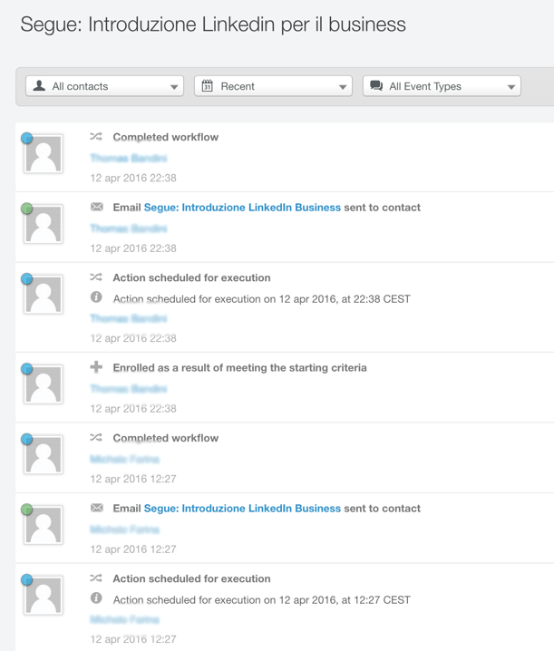 hubspot workflow history