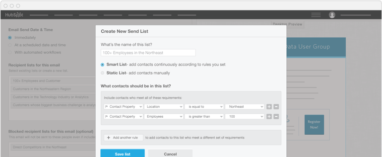 hubspot VS wordpress - email, liste, workflow