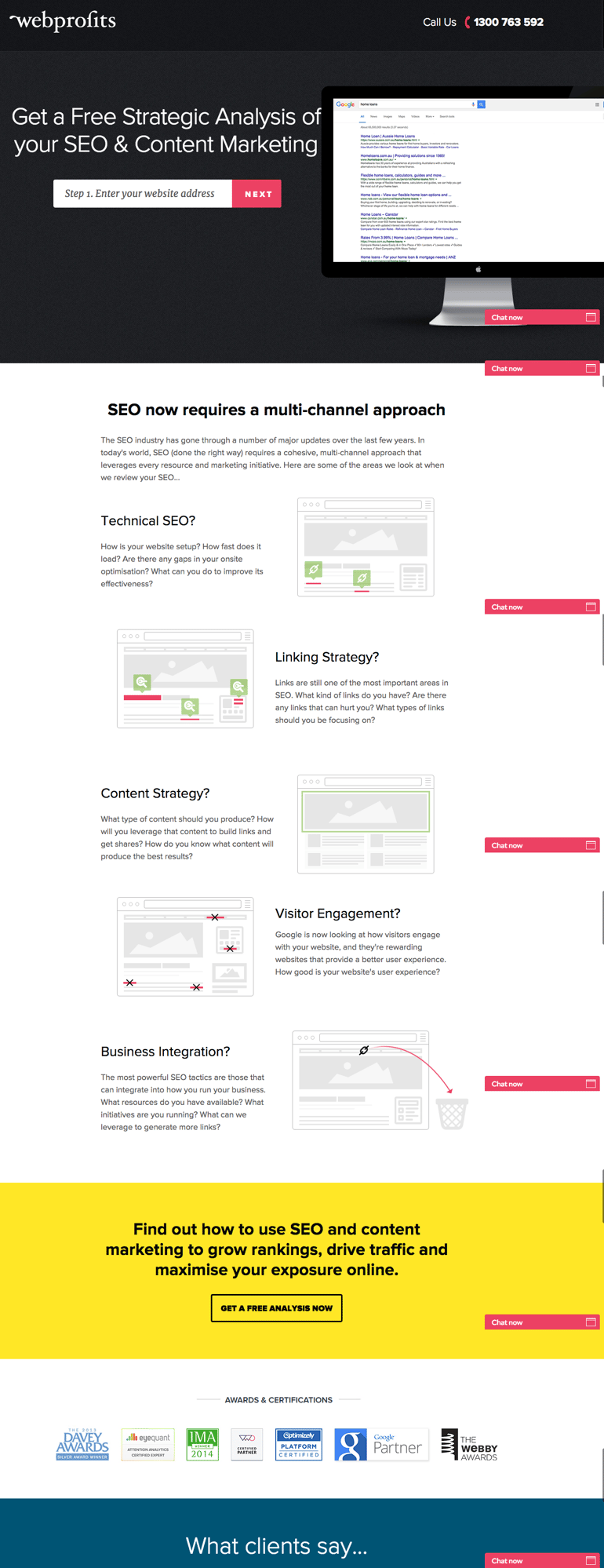 webprofits landing page esempio webprofits landing page esempio