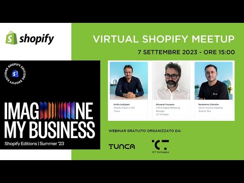 Shopify Meetup Settembre 2023 | By ICT Sviluppo & Tunca