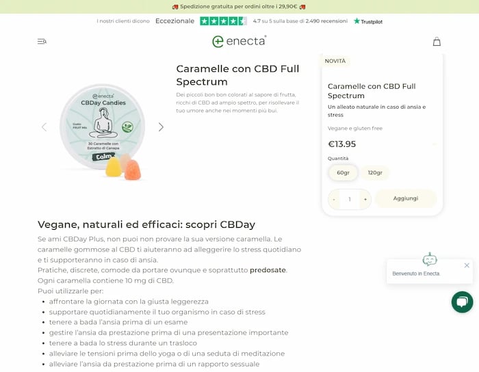 enecta product page