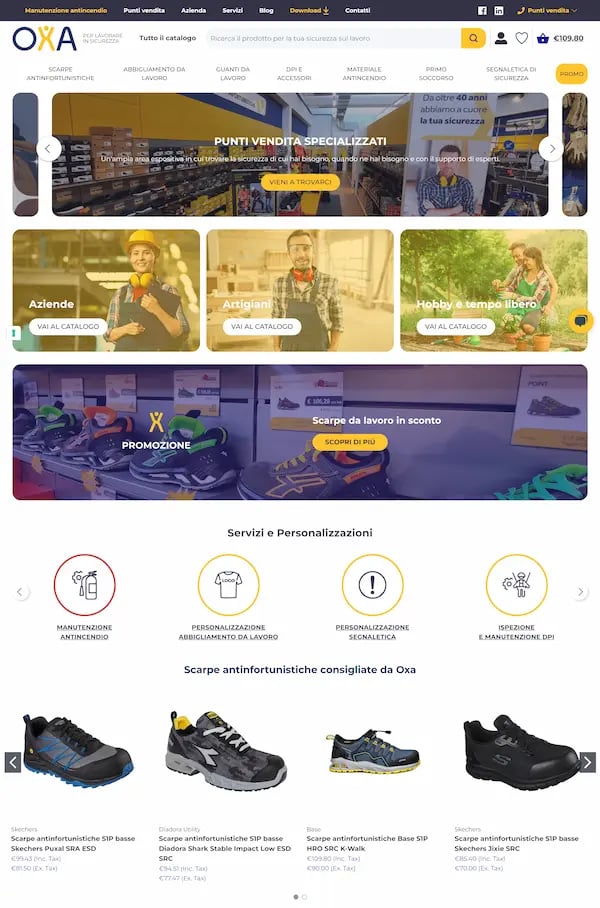 oxa homepage