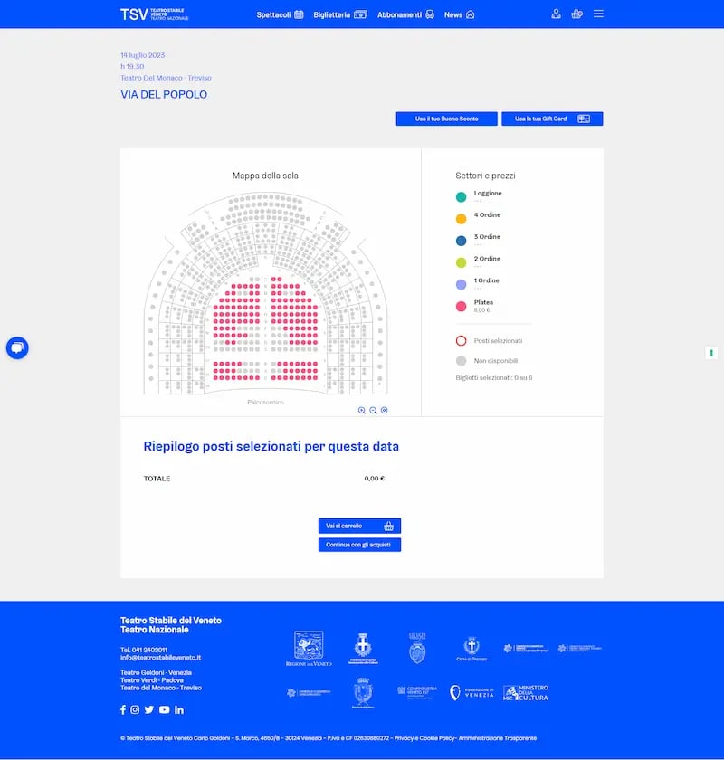 screen mappa sala spettacoli teatro stabile veneto