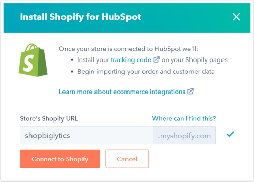 install-shopify-for-hubspot