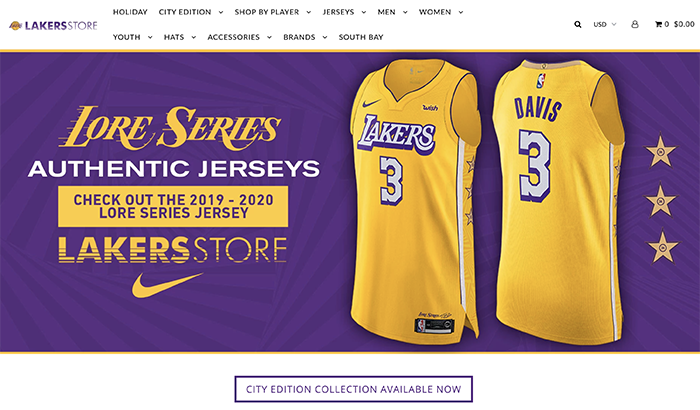 la lakers - shopify plus store