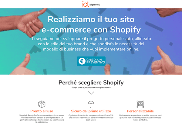 landing siti shopify