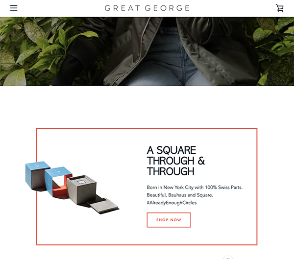 migliori ecommerce shopify: 12 great george watches