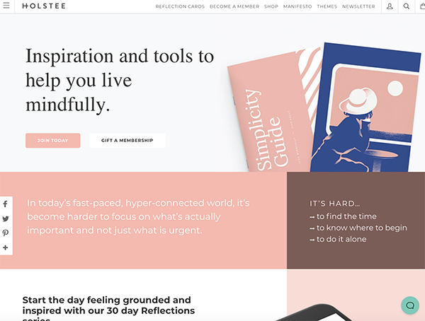 migliori ecommerce shopify: 15 holstee