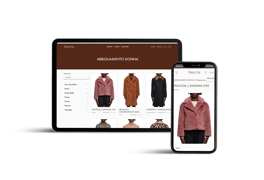 e-commerce pavin da tablet - mobile