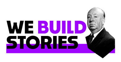 Alfred Hitchcock con espressione pensierosa