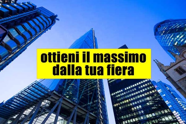 Come far funzionare la fiera di settore