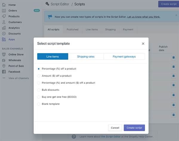 script editor shopify plus vantaggi