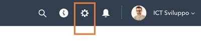 Hubspot setting icon