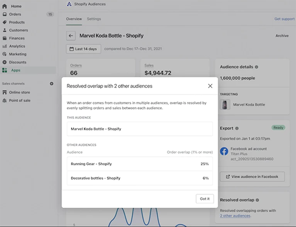 shopify audiences