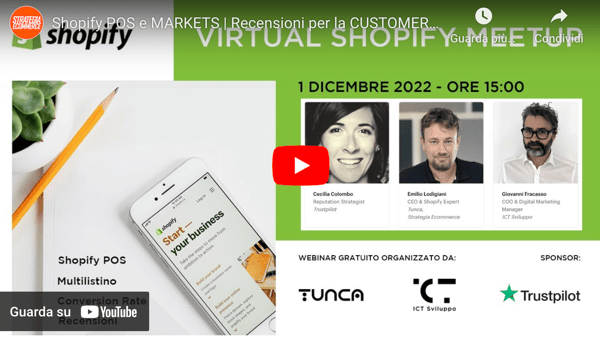 Shopify Meetup dicembre 2022 | By ICT Sviluppo & Tunca
