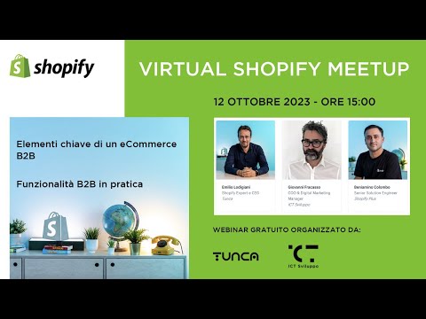 Shopify Meetup Ottobre 2023 | By ICT Sviluppo & Tunca