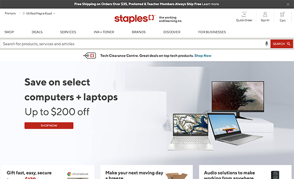 staples