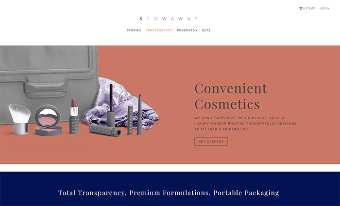 stowaways cosmetics - shopify plus ecommerce