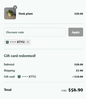 utilizzo codici sconto shopify checkout extesibility