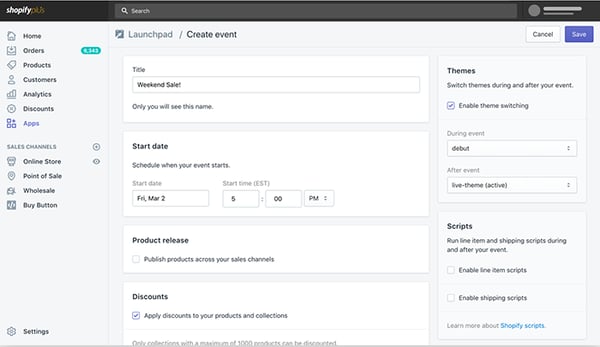 vantaggi shopify plus app launchpad