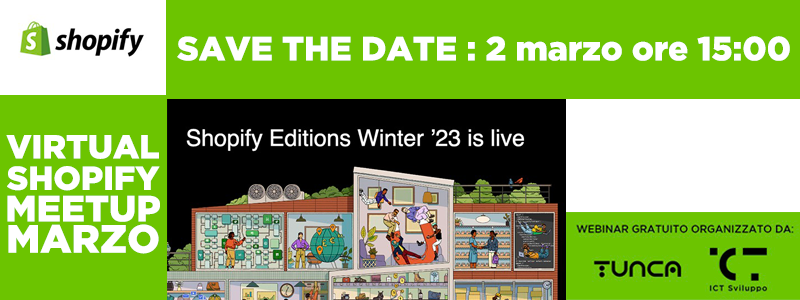virtual shopify meetup banner marzo 2023