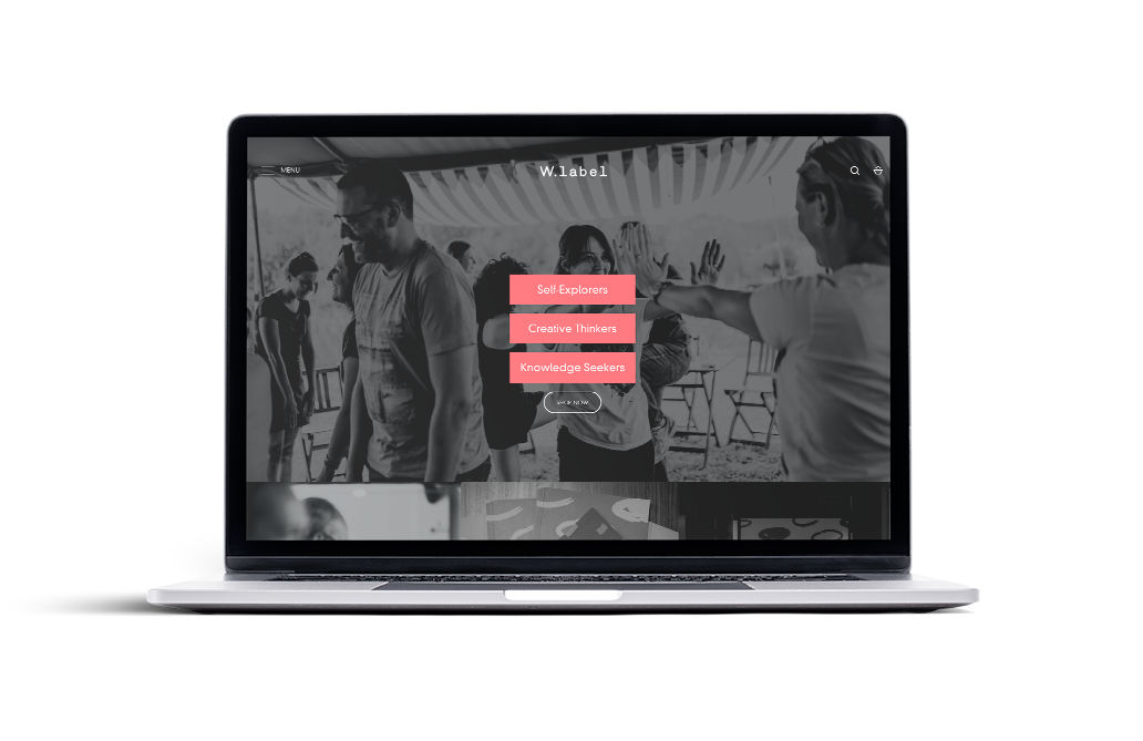 wide label mock up laptop