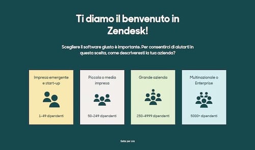 zendesk esempio landing parte 1