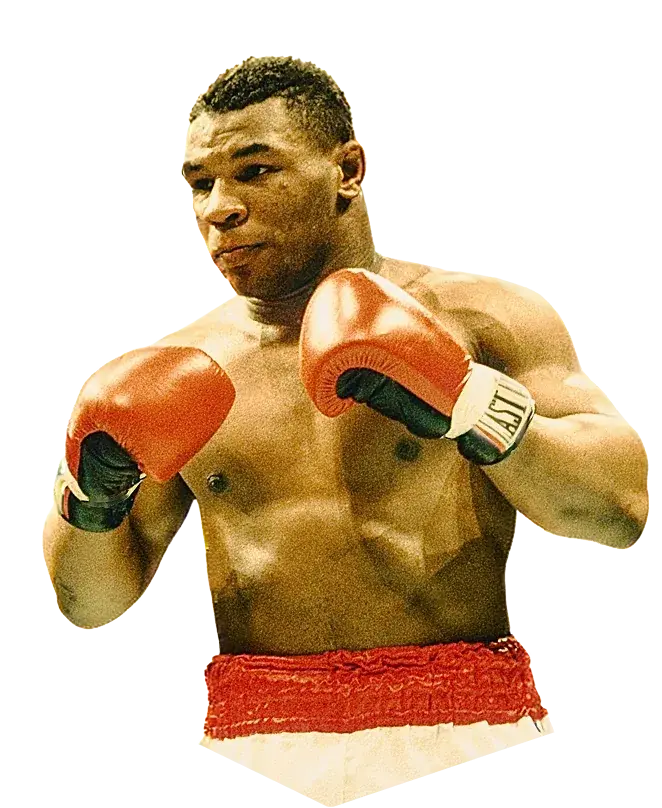 Mike Tyson in posa iconica