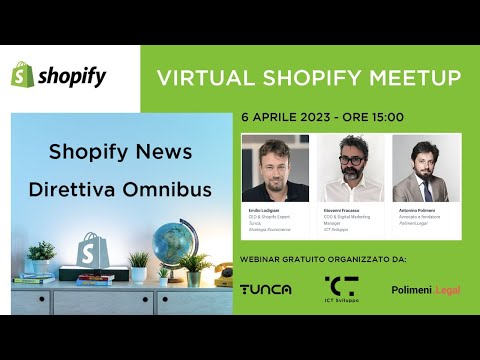 Shopify Meetup Aprile 2023 | By ICT Sviluppo & Tunca