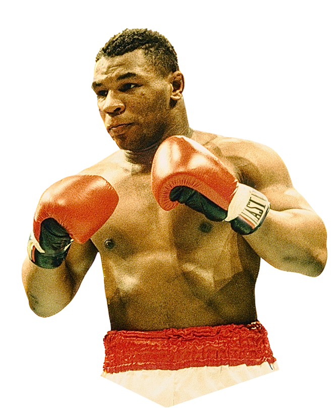 Mike Tyson in posa iconica
