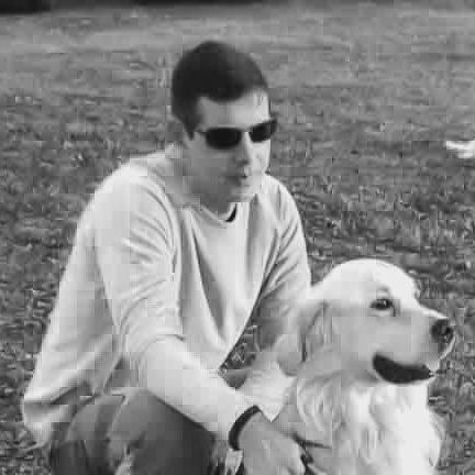 simone corsini con cane