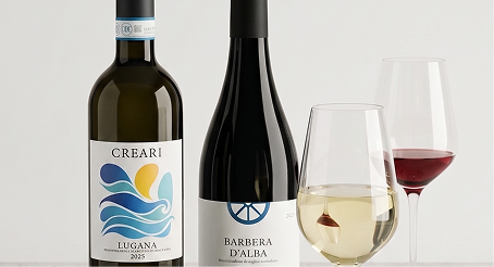 vino bianco e rosso